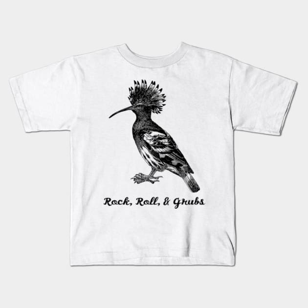 Rock and Roll and Grubs Kids T-Shirt by penandinkdesign@hotmail.com